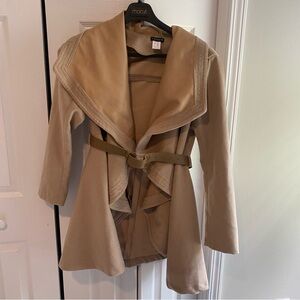 Be us Softstreme Belted Wrap Trench Beige Long Sleeve Size L/Large